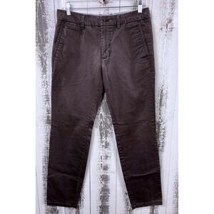 Perk Slim Fit Stretch Chino Pants Brown 30x30 Cotton Blend Casual Mens